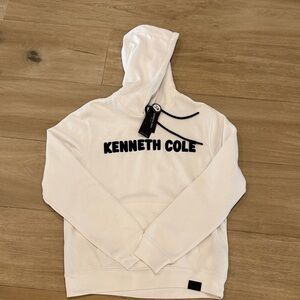 Kenneth Cole White Crewneck Sweater